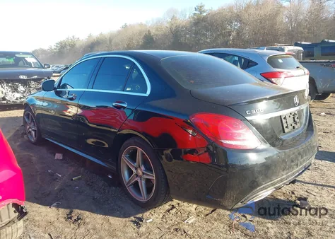 2017 Mercedes-Benz C 300 Sport 4Matic из США, поврежденный, VIN WDDWF4KB2HR232045